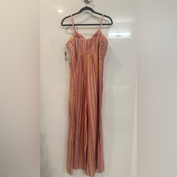 Lucky Brand Striped  Extra Wide Leg Jumpsuit with Tie Front - Picture 10 of 14